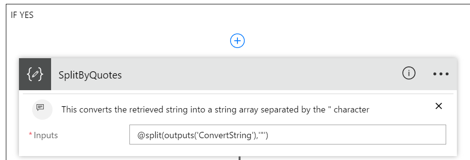 Split String By Quotes In Microsoft Flow
